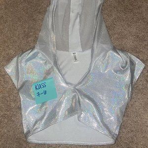Holographic Rave Top w/ Hood